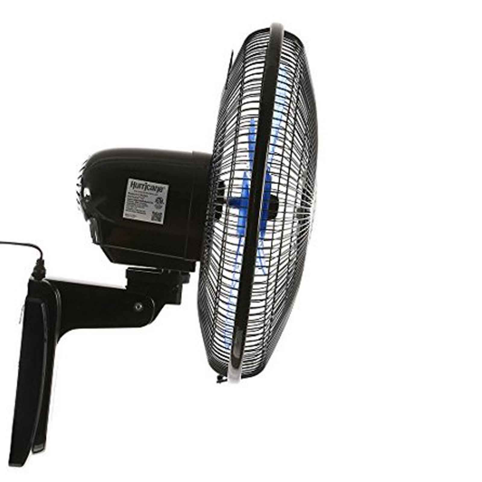 Outdoor Oscillating Fan Wall Mount Garage Cooling Fans With Remote Silent Black | eBay
