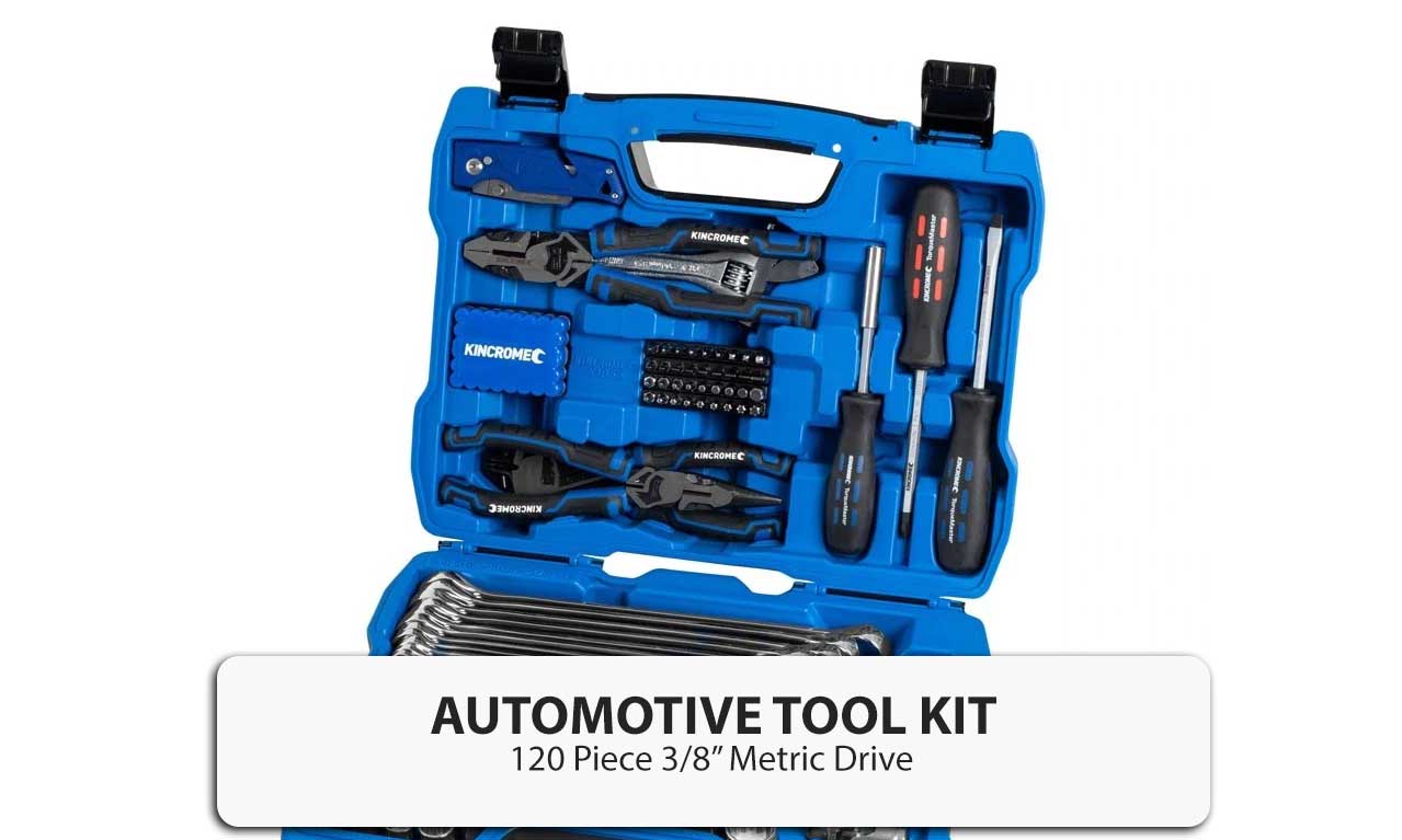 Kincrome 120 Piece 3/8 Inch Drive Metric Sockets Portable Automotive
