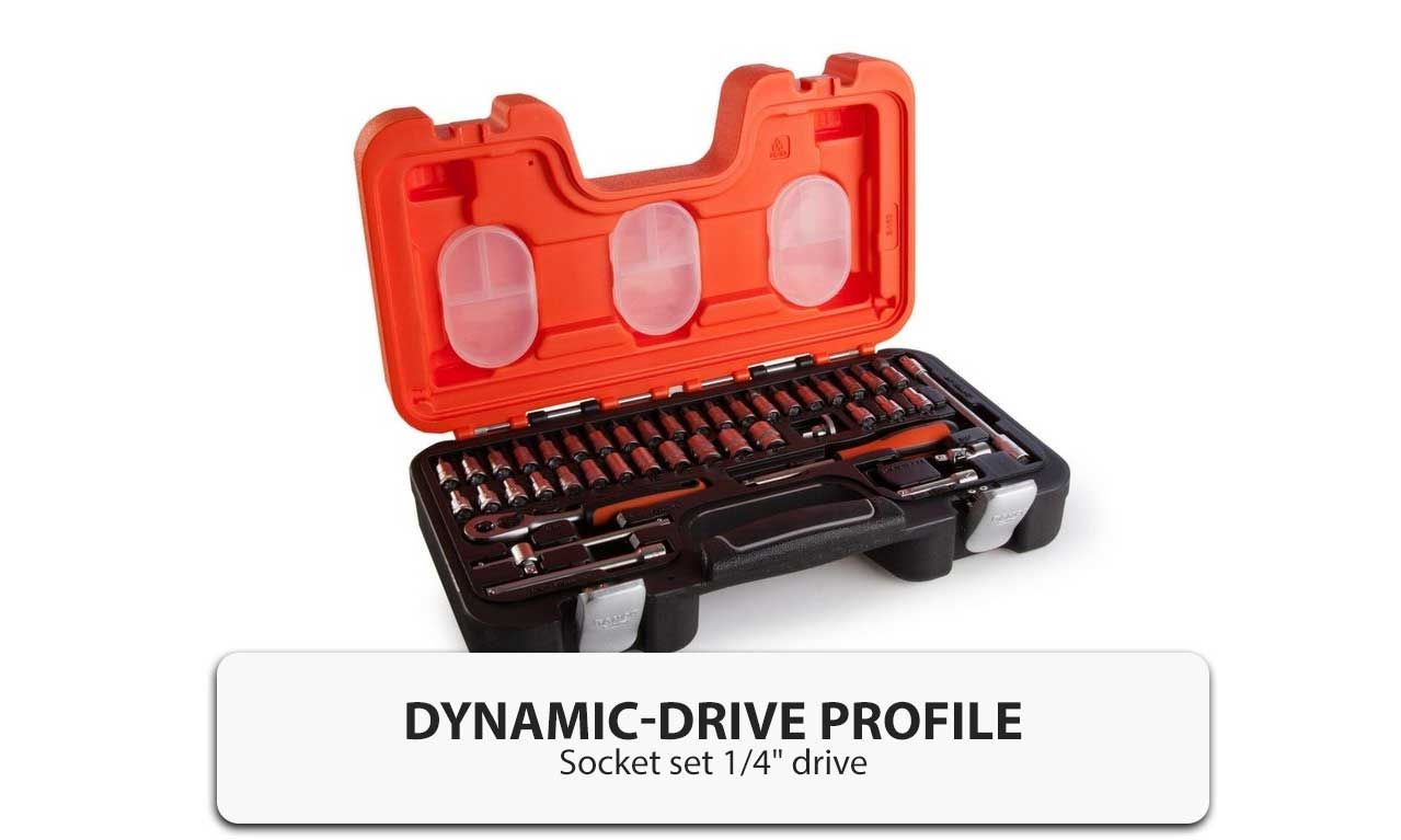 Bahco S460 46 Piece 1/4" Drive Socket Sets Dynamic Drivers Profile