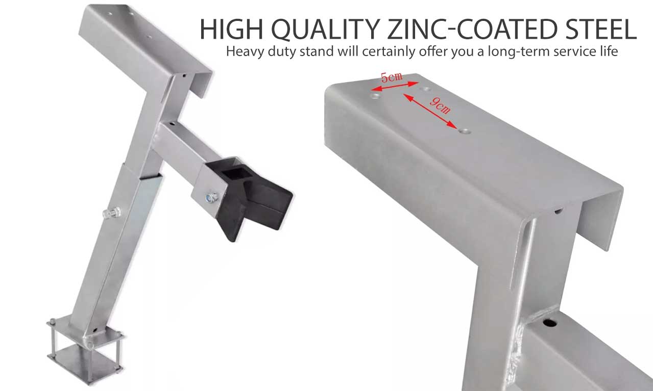Boat Trailer Hand Winch Stand Bow Support Mount Bracket 5001000kg Steel Camper eBay