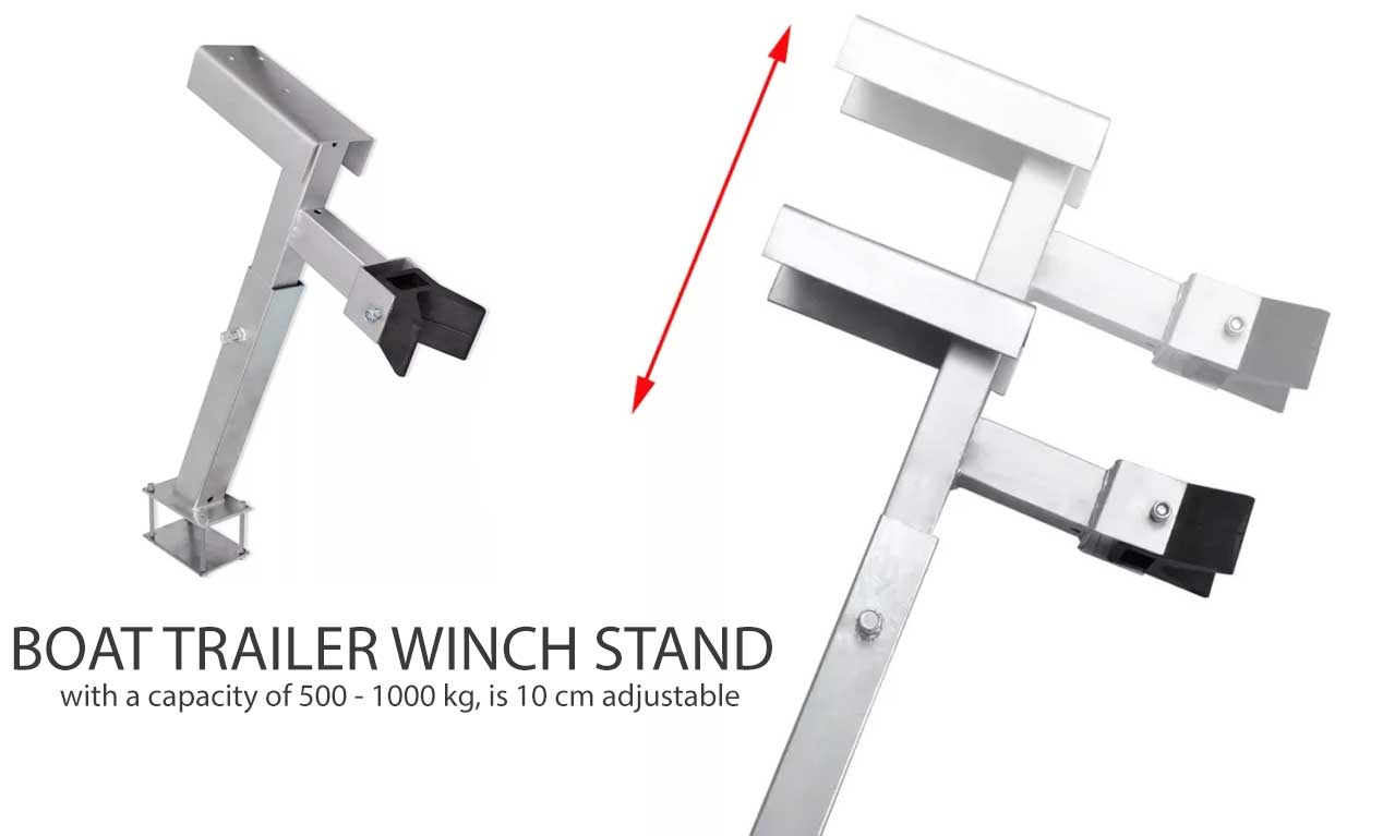 Boat Trailer Hand Winch Stand Bow Support Mount Bracket 5001000kg Steel Camper eBay
