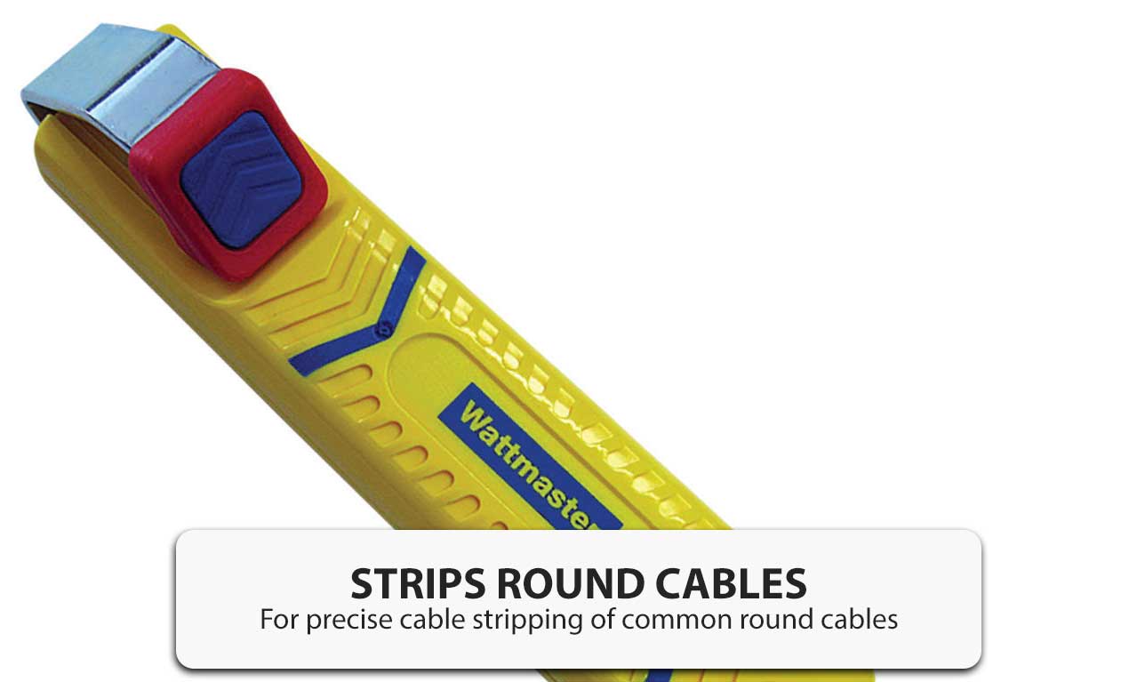 WATTMASTER WAT10160 Swivel Blade Cable Stripper Dual Purpose Stripping