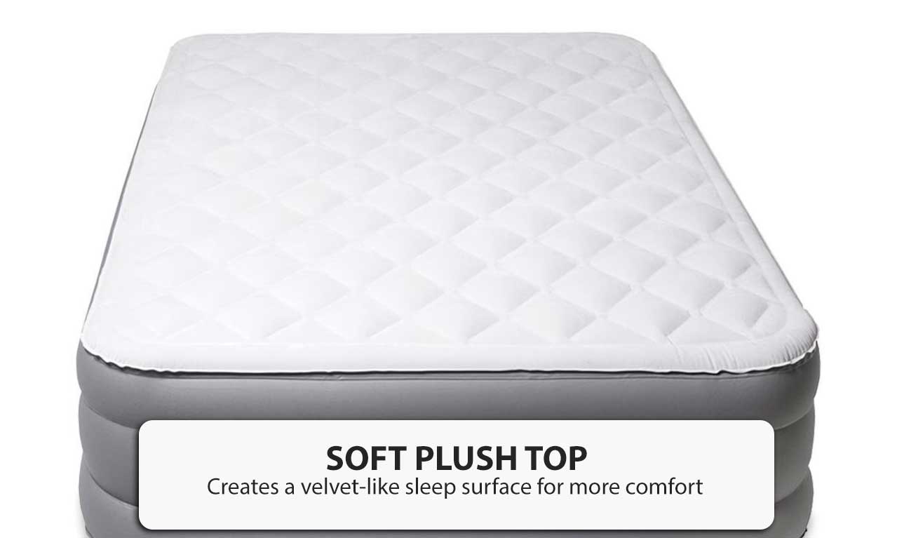 coleman airplushtm elite pillow top air mattress