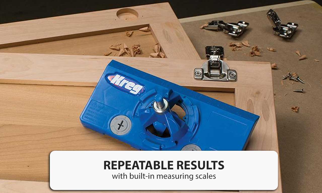 Kreg Concealed Hinge Jig with Indexing Tabs Door Hinges