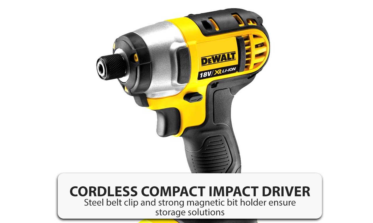 Dewalt Cordless Compact Hammer Drill Impact Driver Combo Kit w/ Battery