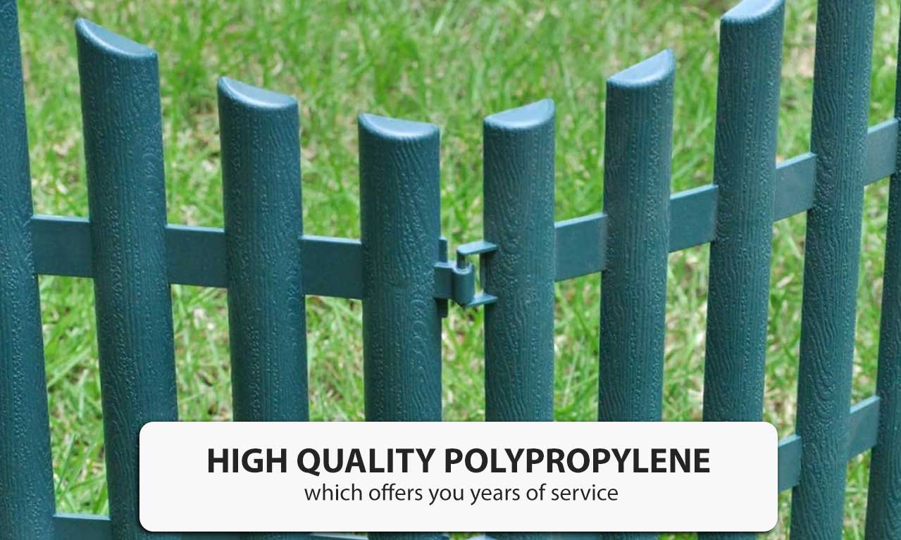 17 Pieces Lawn Divider 10M Outdoor Garden Decor Fence Panel Edging