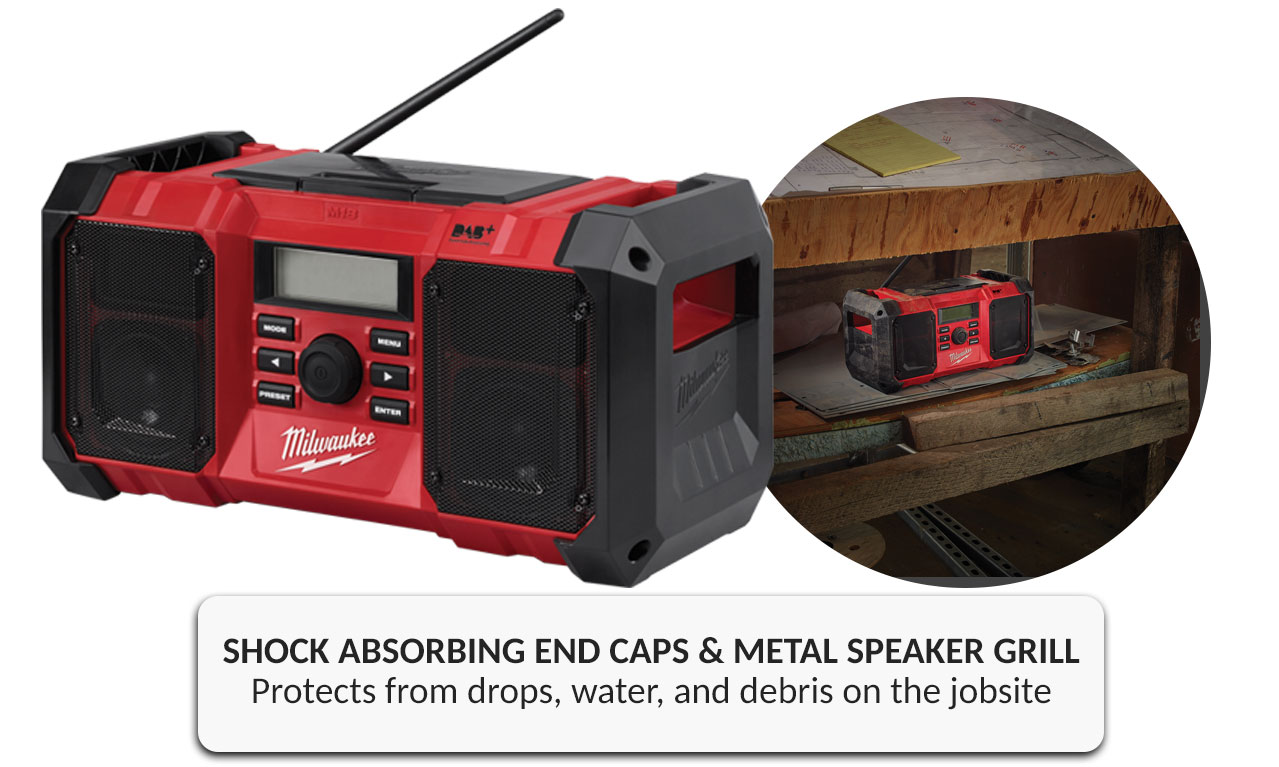 Milwaukee M18JSRDAB+0 18V M18 Liion Cordless Digital Jobsite Radio