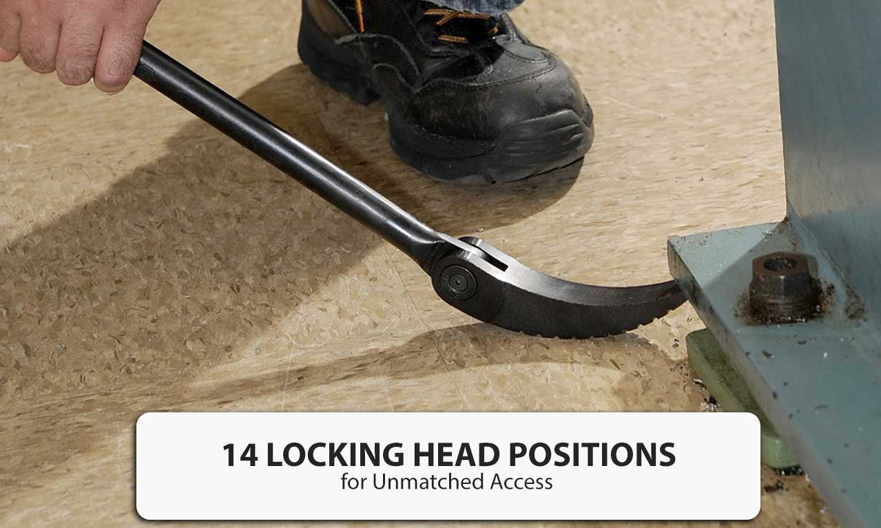 GearWrench 1829 Inch Extendable Pry Bar Indexing Head Mechanics