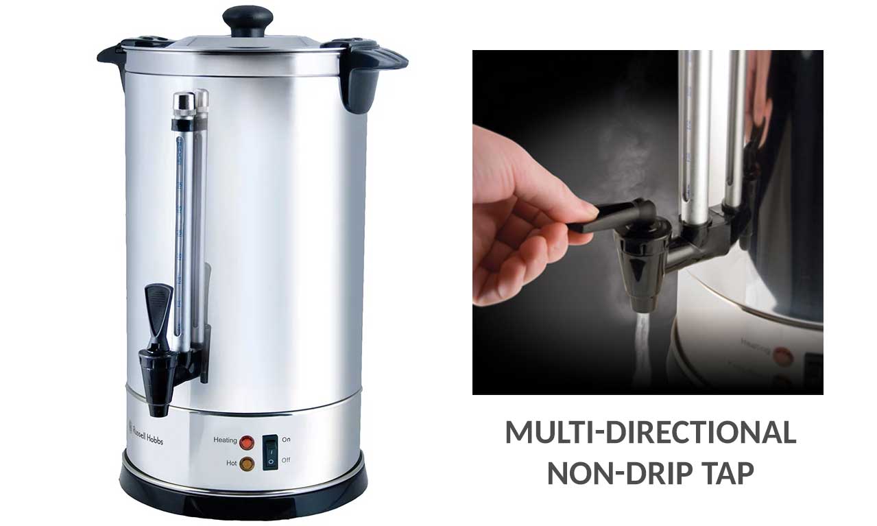 Russell Hobbs 8.8L Electric Hot Water Urn Domestic Stainless Steel