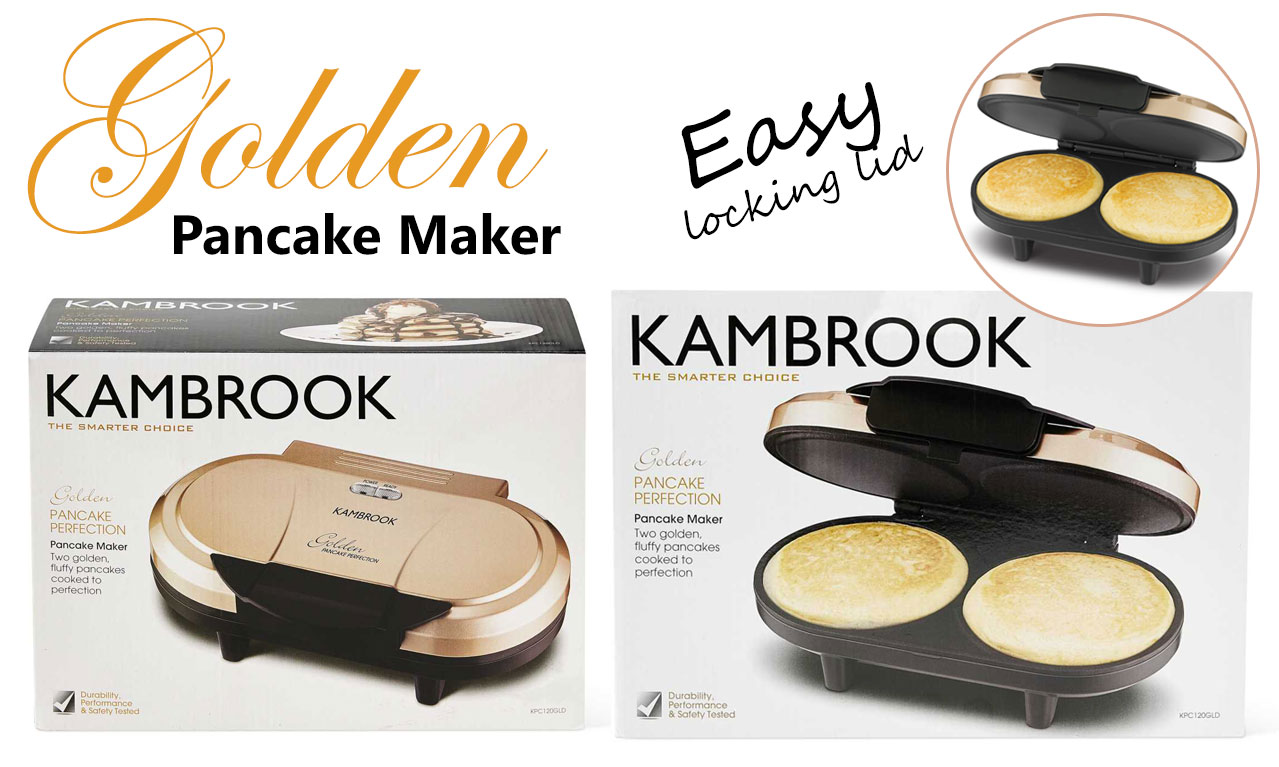 Kambrook Electric Pancake Maker Hot Cakes Machine Pan Omelette Pikelet