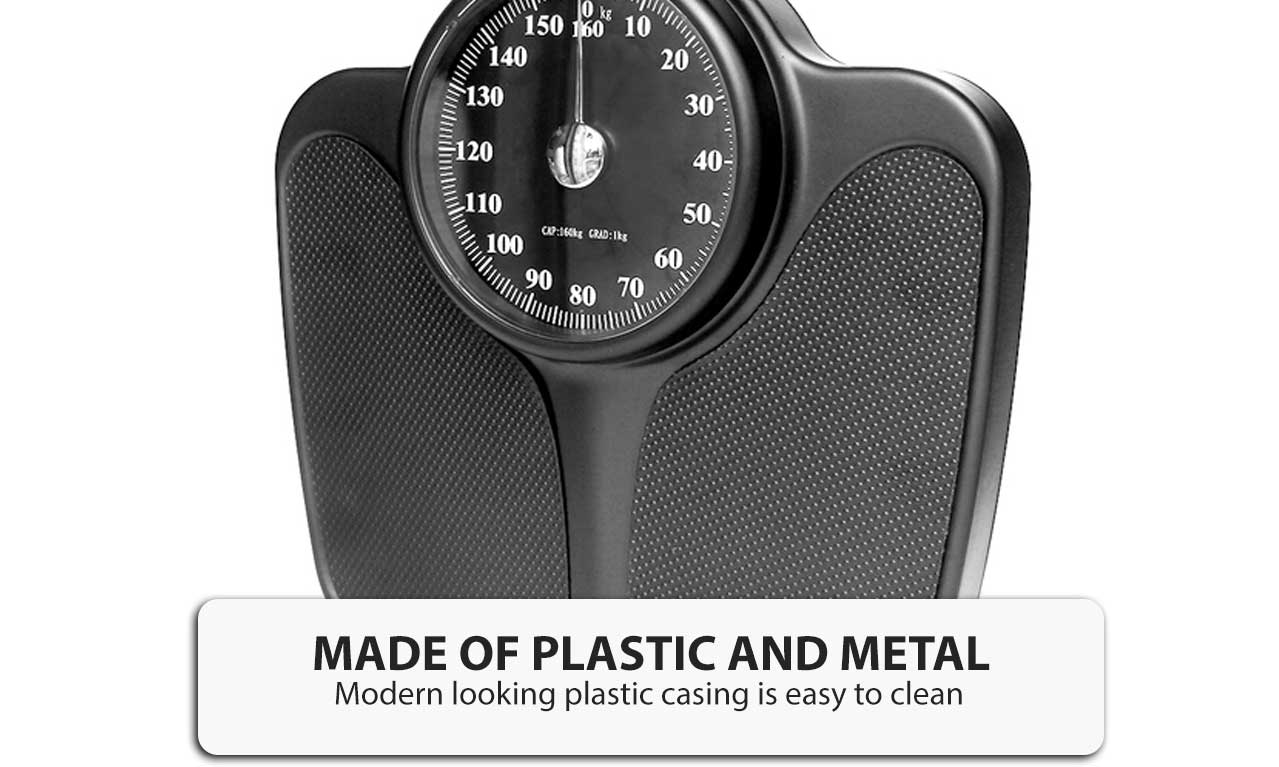 Mechanical Bathroom Scales 160KG Capacity Personal Body Weight