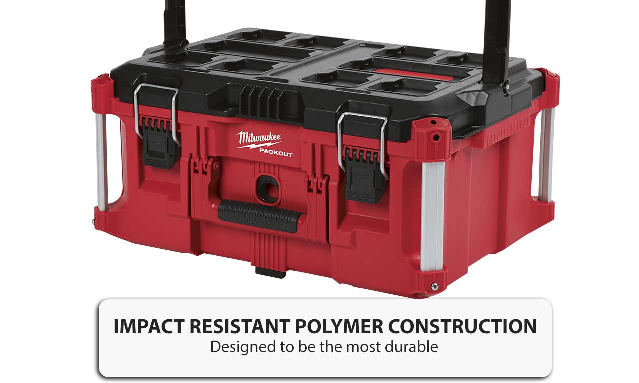 Milwaukee Packout Large Tool Box Durable Modular Storage System Metal