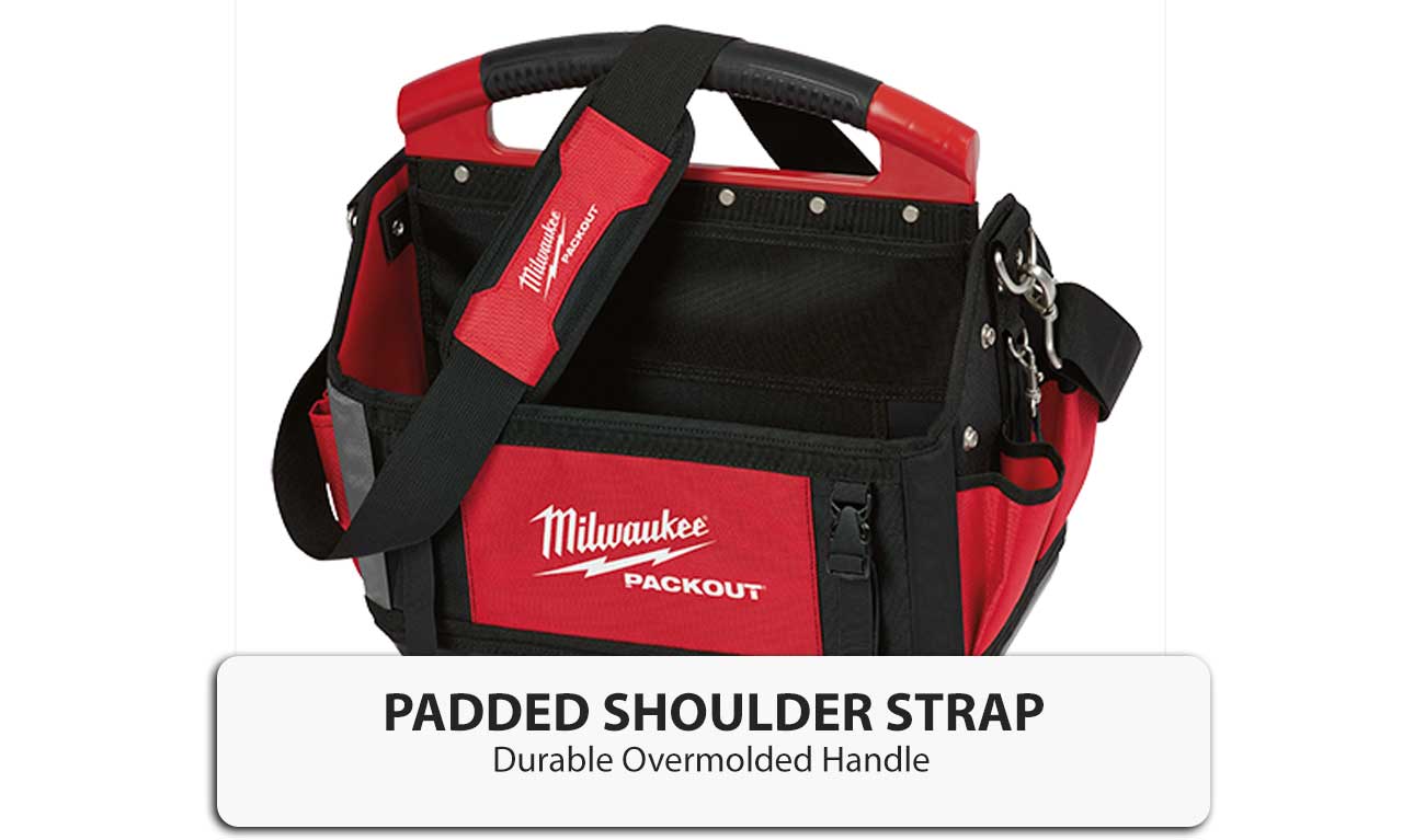 Milwaukee Packout 380mm 15" Jobsite Storage Tote 31 Pockets Modular Storage Bags eBay