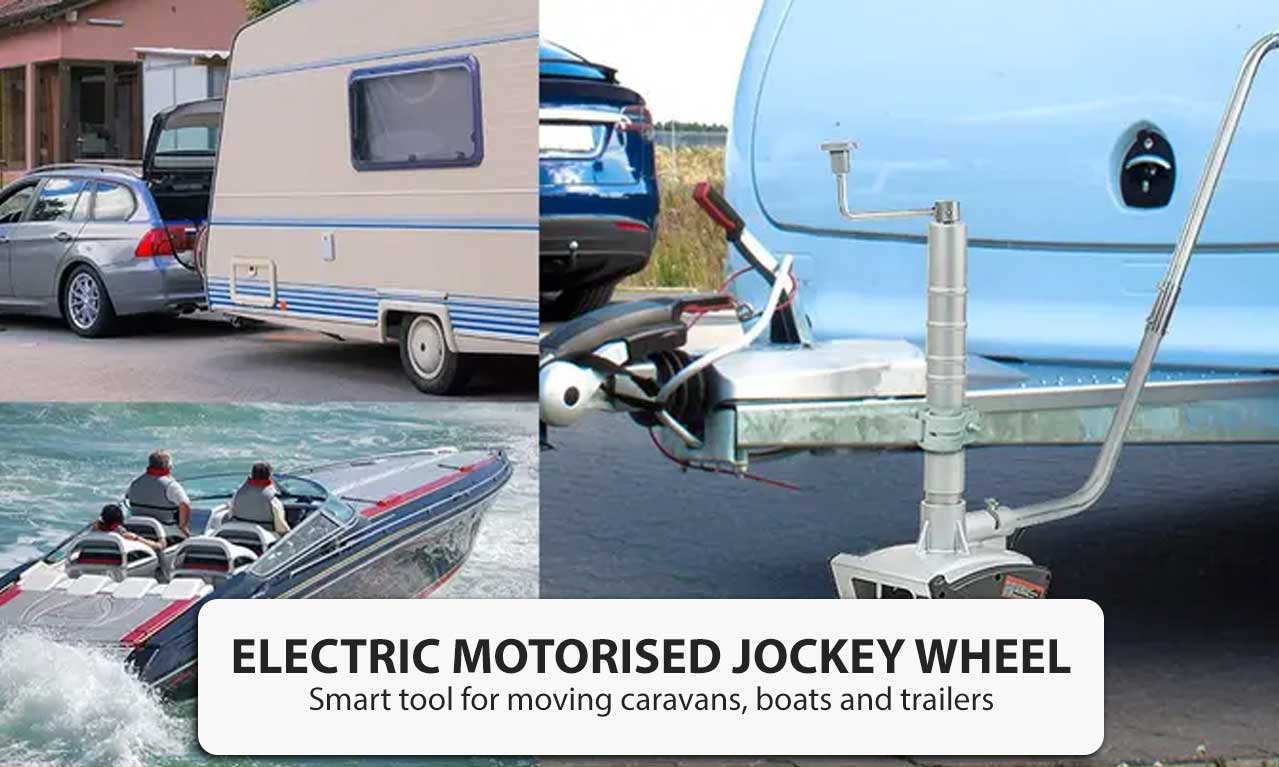 Motorised Jockey Wheel 12V Electric Power Mini Mover Caravan Camper