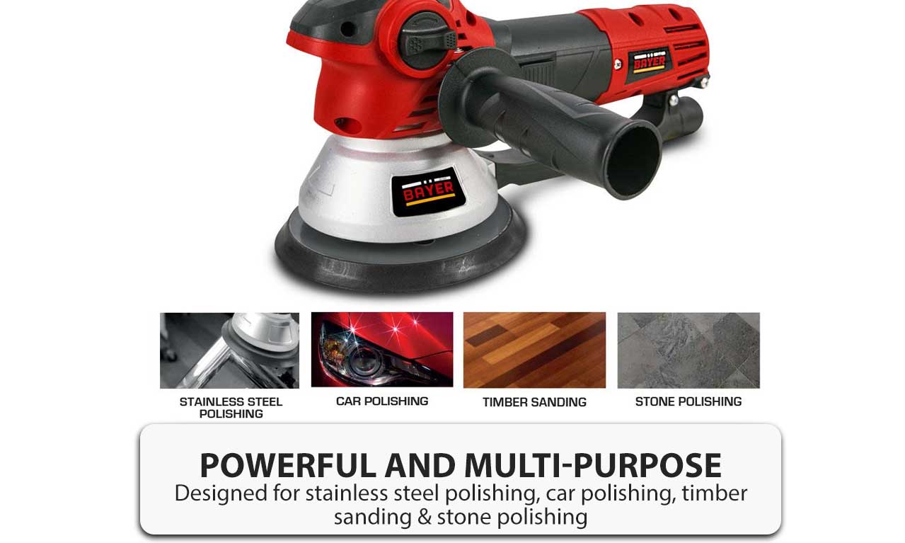 Bayer BSA150 710W 150mm 6Inch Electric Orbital Sander & Car Stone Steel