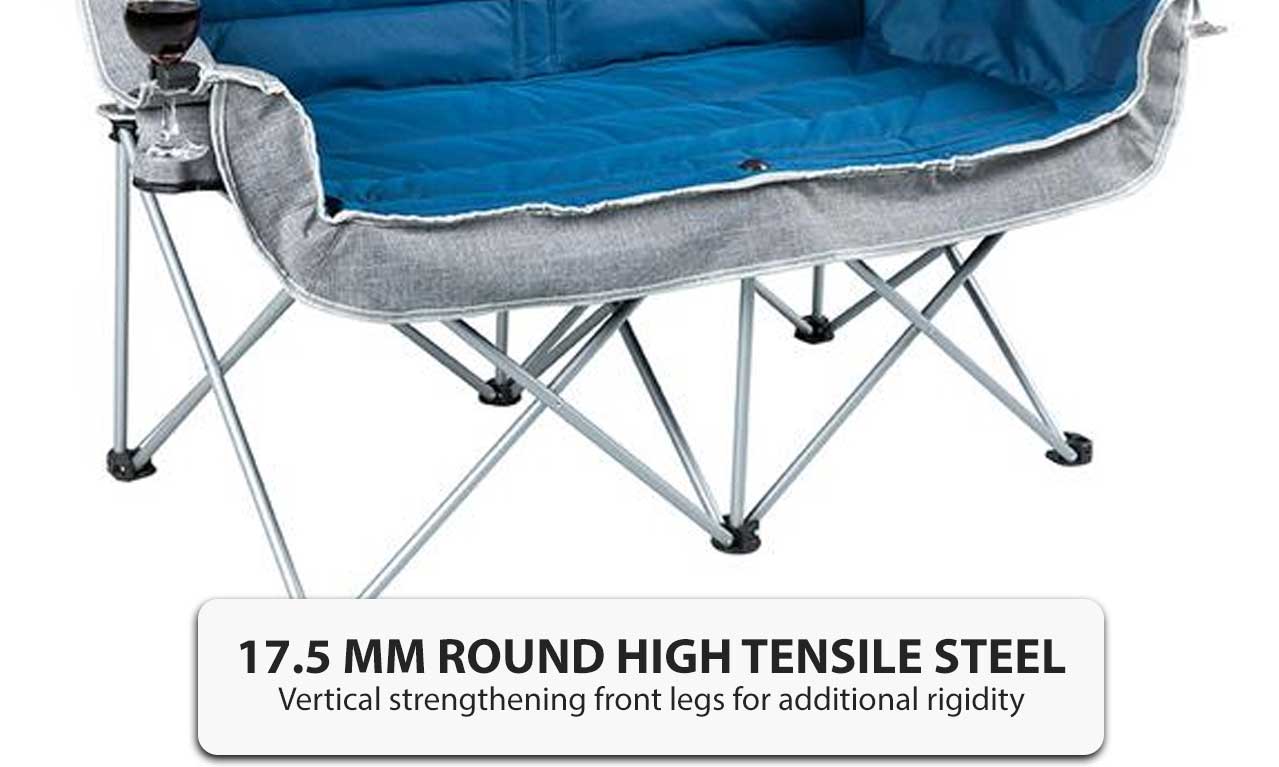 OZtrail Galaxy 2 Seater with Arms Outdoor Camping Folding Double Size