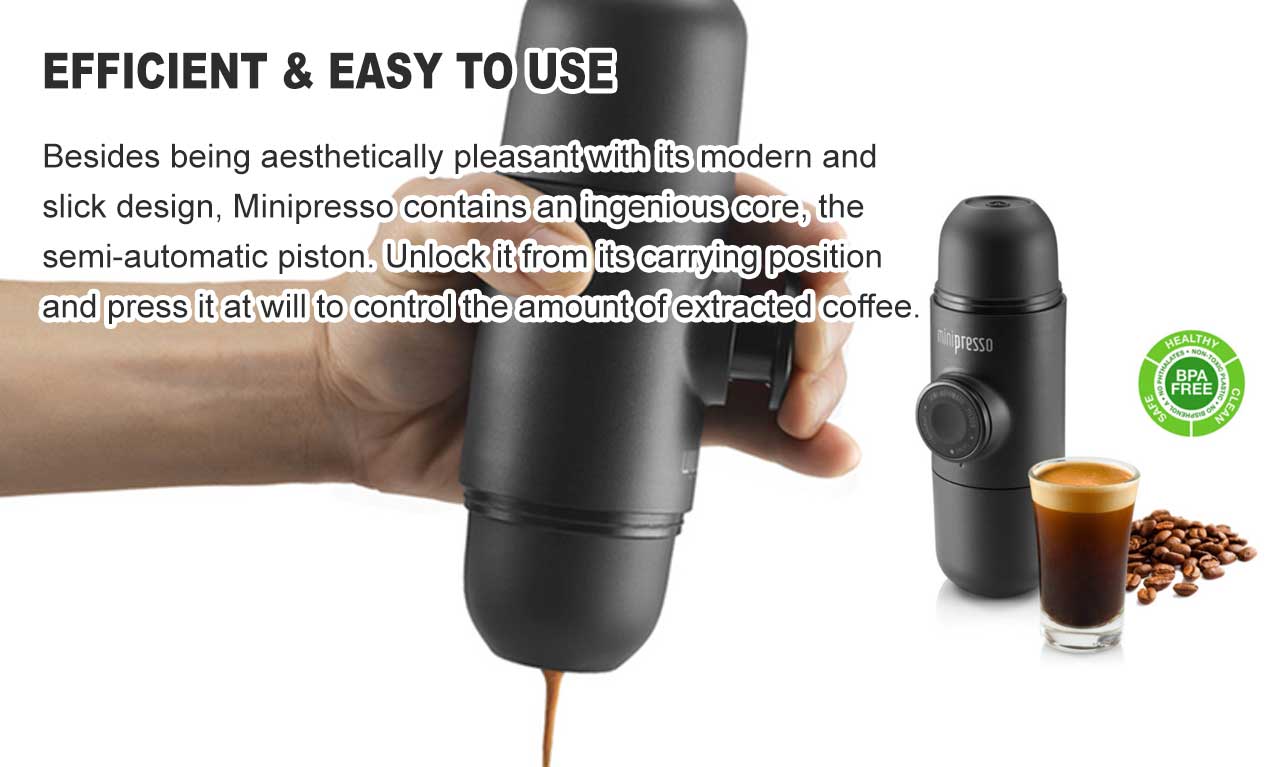 Wacaco Minipresso GR Portable Espresso Machine Home Outdoor Camping