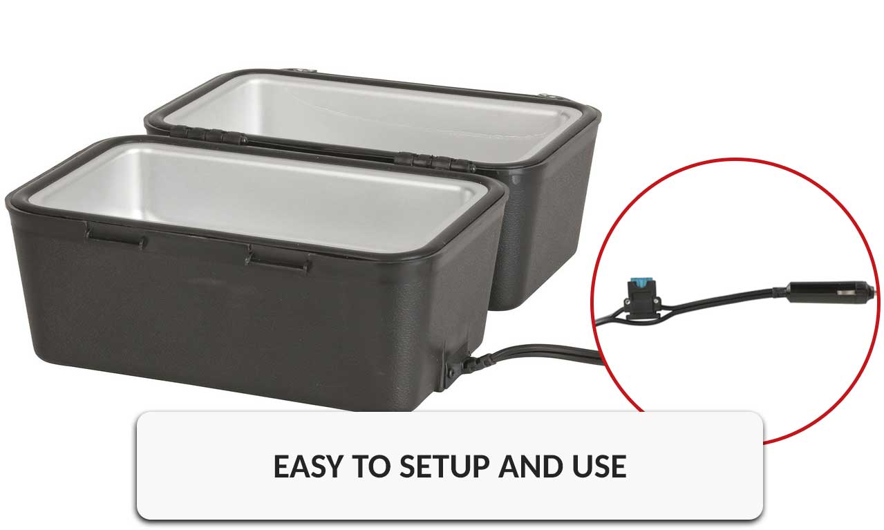 Portable Food Warmer 12V Car Plug Heating Truck Caravan Camping Large