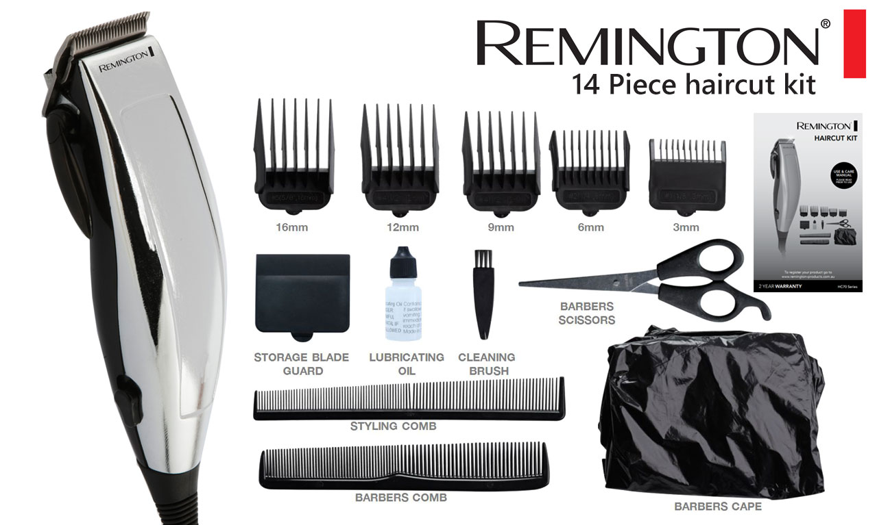 remington hair clipper set