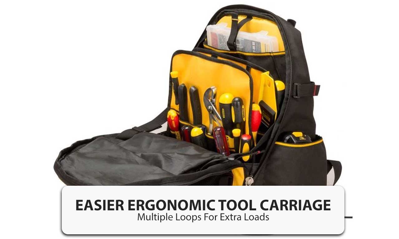 Backpack Tool Bag With Laptop Compartment IUCN Water