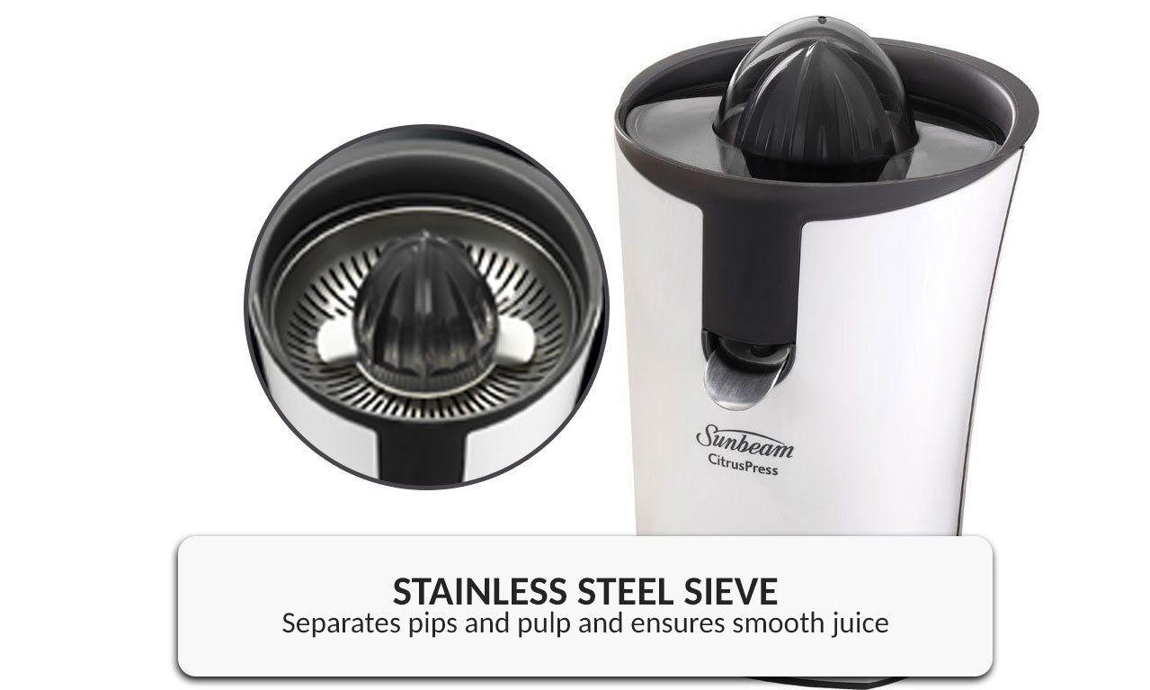 Sunbeam Citrus Press Juicer 40W Electric Extractor Orange Lemon Lime