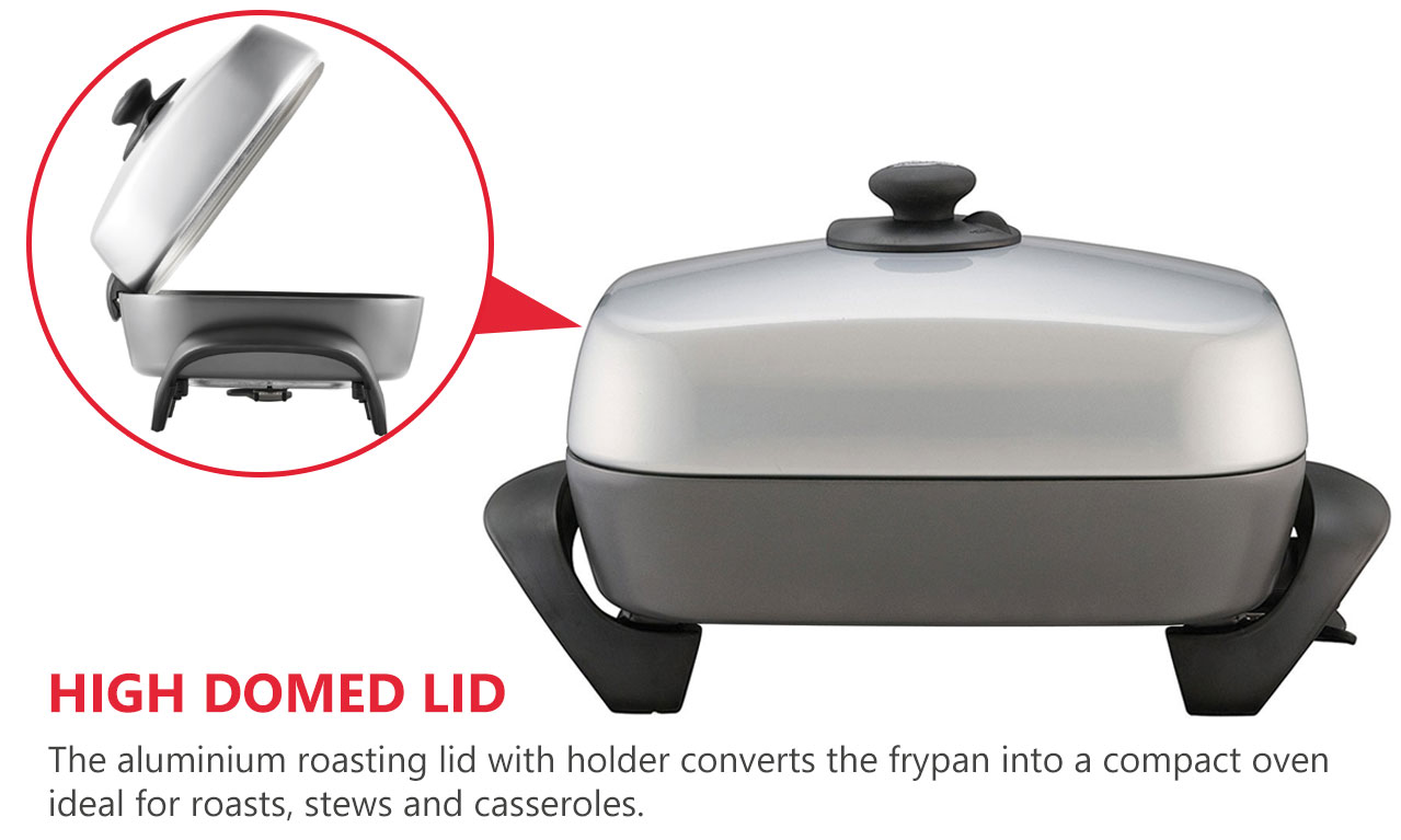 Electric Frypan Non Stick Large Sunbeam Family Banquet Family Size