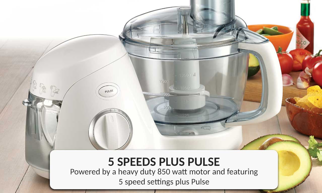 Sunbeam 850W MultiProcessor Food Processors Dough Whisk Chopping