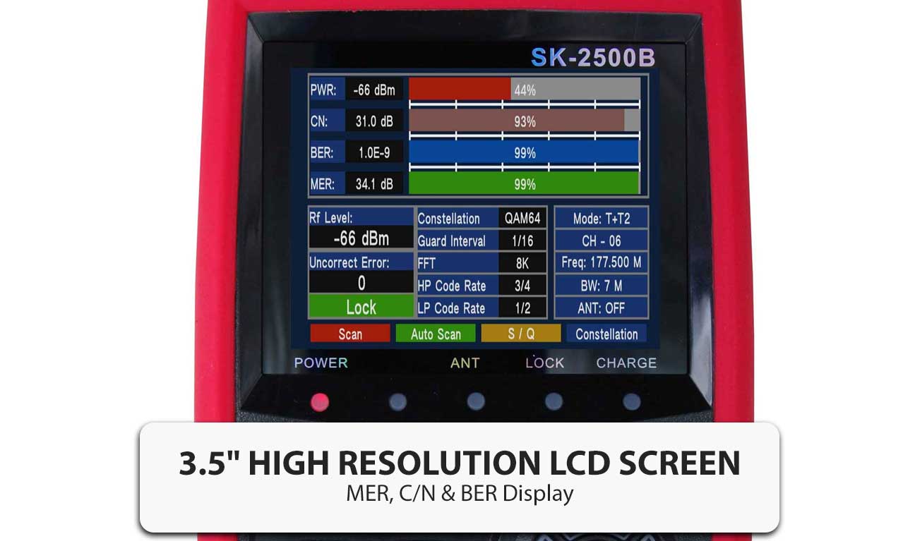 SatKing HD SD Terrestrial TV Meter Signal Finder Reception Strength