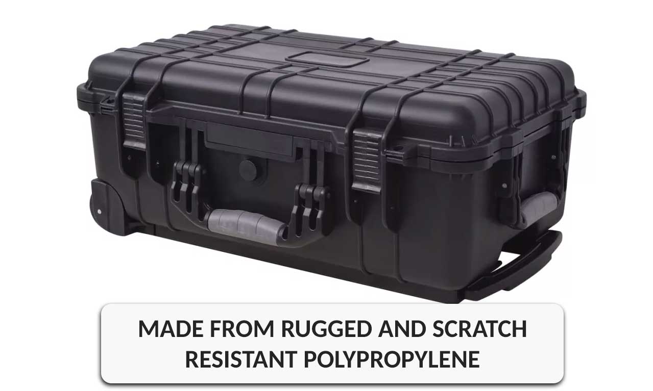 Wheel Equipped Tool Equipment Case with Pick Pluck Adjustable