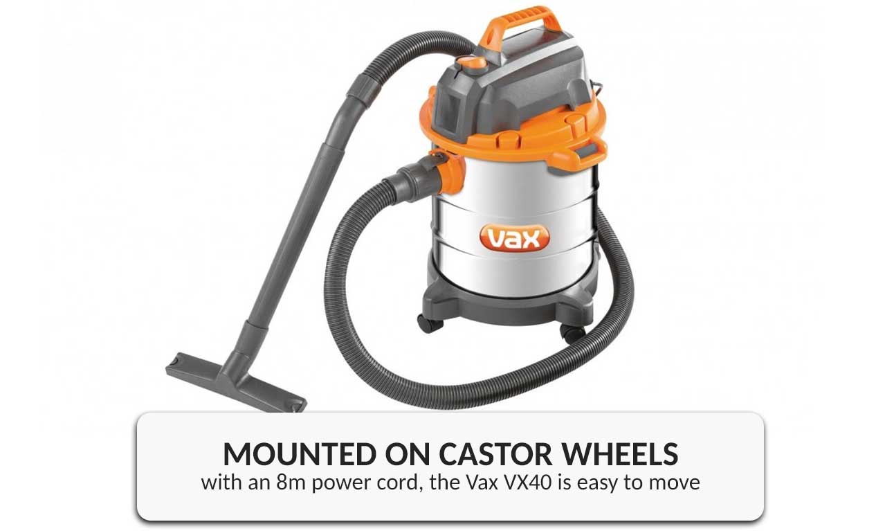 Vax VX40 Wet and Dry Vacuum Cleaner 20L 1250W Portable Industrial Heavy