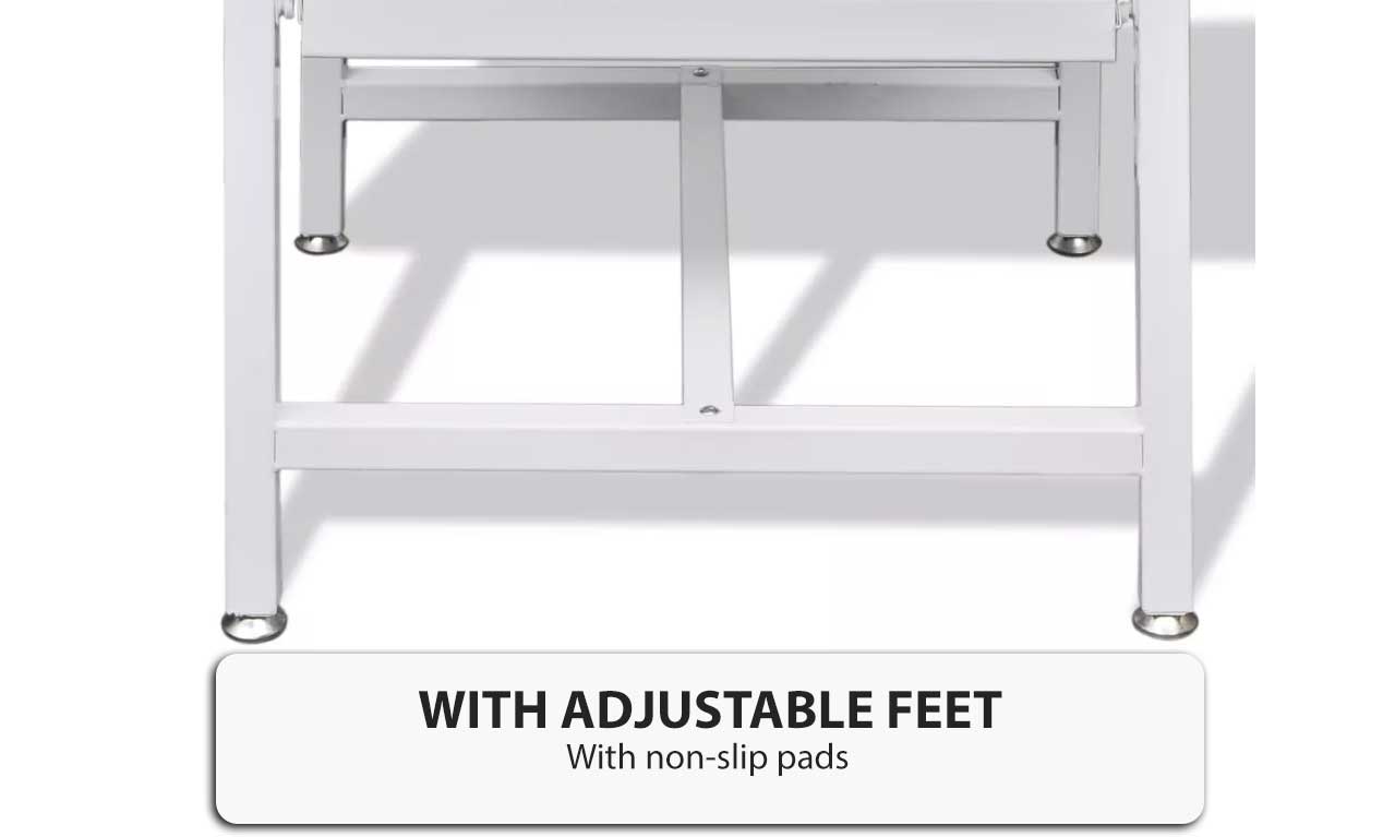 Washing Machine Pedestal Stand with Pullout Shelf White Steel Laundry Dryer NEW eBay